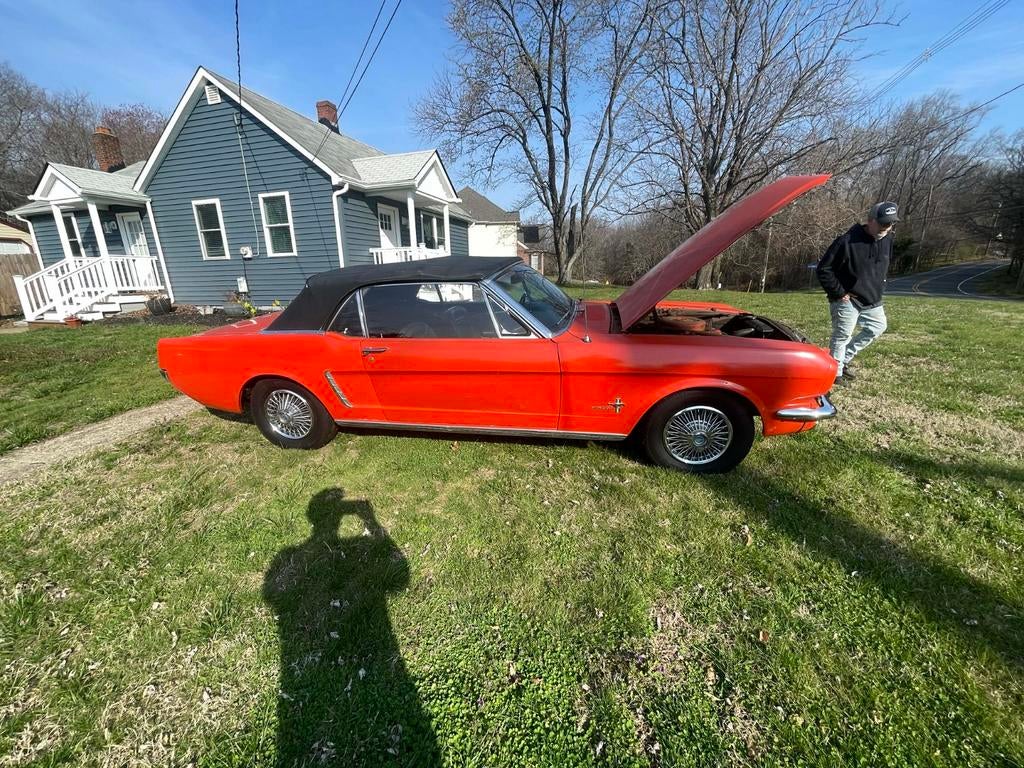 Ford Mustang Cabrio 1965, 4 zetels, Zwart, Cabriolet, Bedrijf