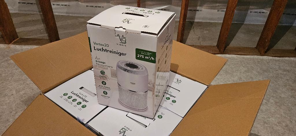 5 Nieuwe Vibrix Vortex 20 luchtreinigers + 4 extra filters, Ophalen of Verzenden, Nieuw, Luchtreiniger