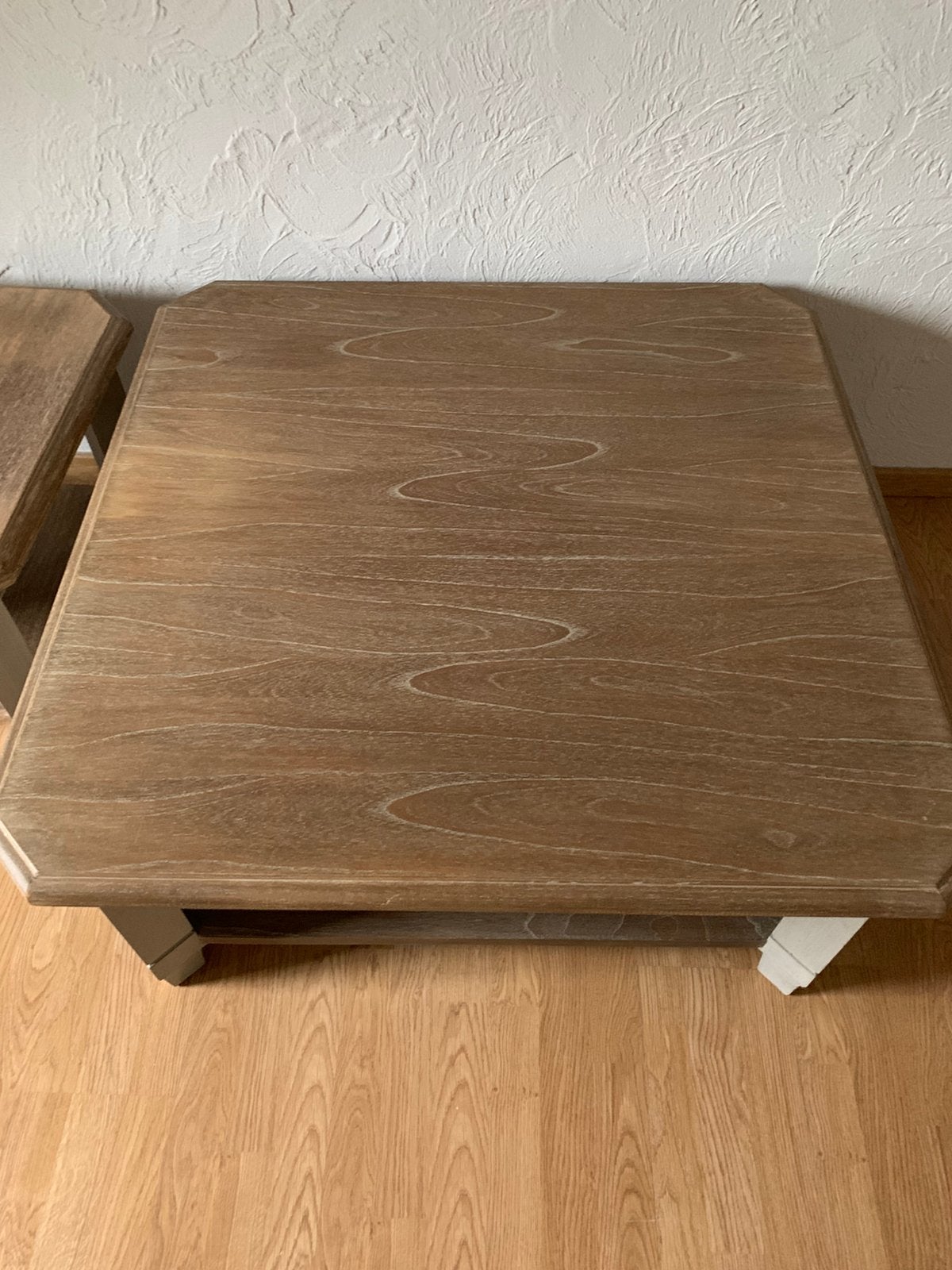 Landelijke salontafel en bijzettafeltje, Ophalen, Gebruikt