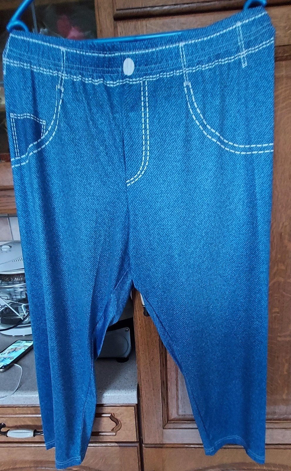 leggings dame bleu 48, Kleding | Dames, Leggings, Maillots en Panty's, Ophalen of Verzenden, Blauw