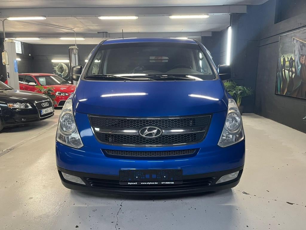 HYUNDAI H-1 **6PL** DOUBLE CABINE** 12 MOIS DE GARANTIE, Auto's, Euro 5, Stof, Overige modellen, Blauw
