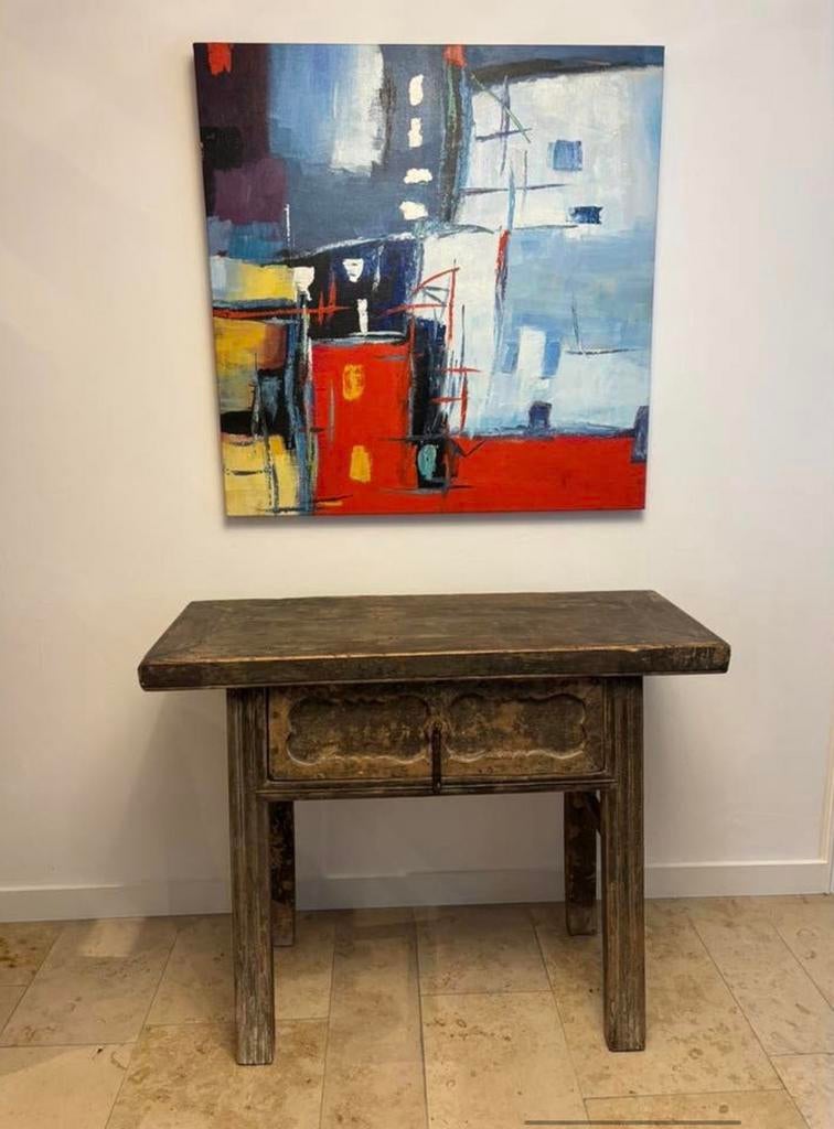 Prachtige unieke antieke side table , hal tafel, Antiek en Kunst, Ophalen