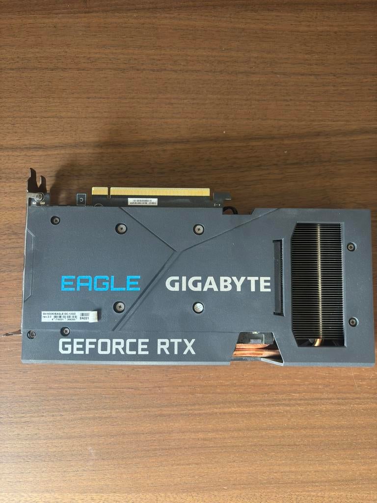 Gigabyte GeForce RTX 3060 EAGLE OC 12G Videokaart, HDMI, GDDR6, Comme neuf, PCI