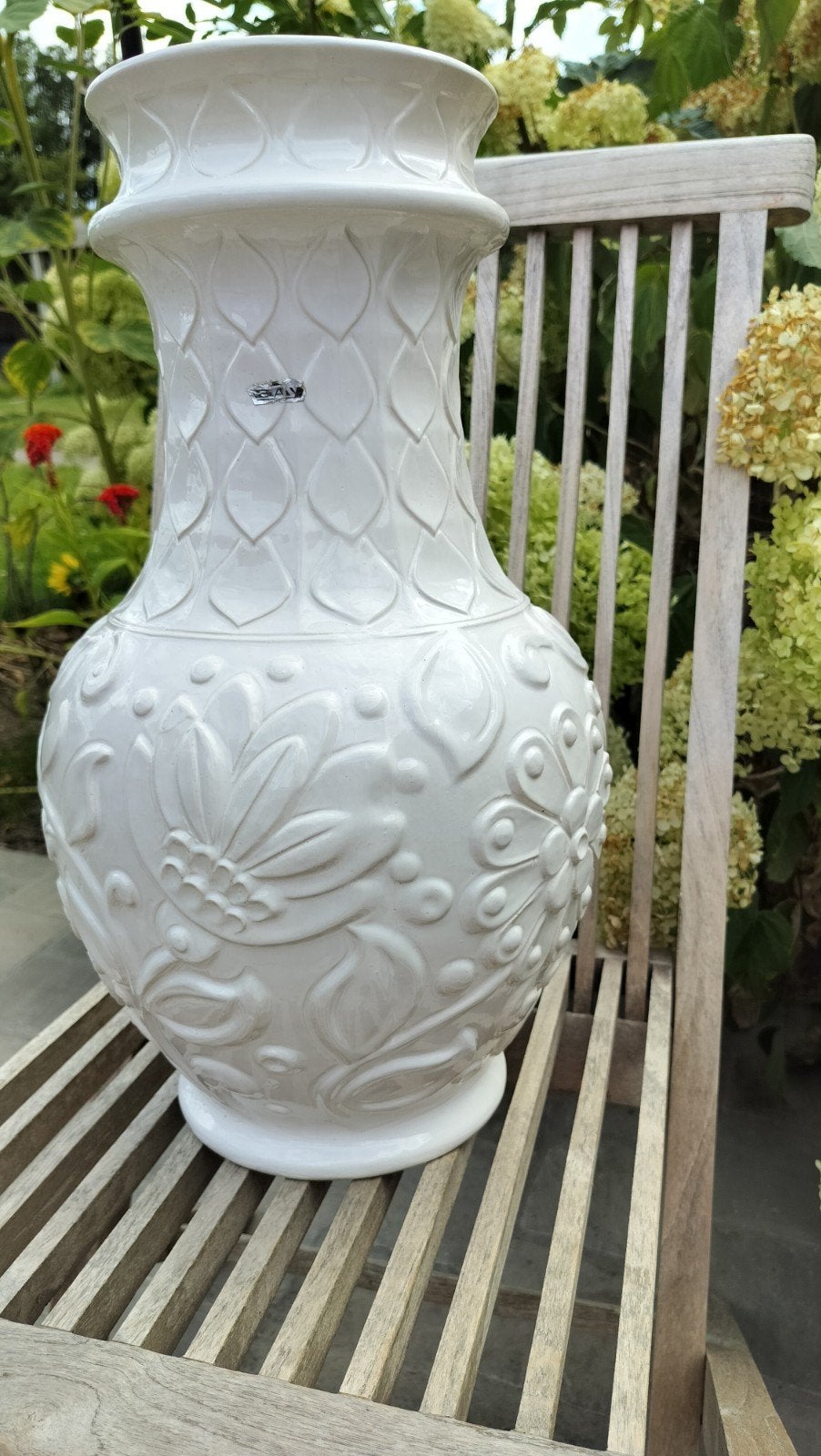 vintage witte vaas, Ophalen