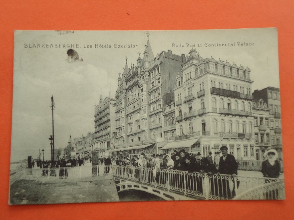 Blankenberge - Blankenberghe Les Hôtels Excelsior, Ophalen of Verzenden, 1920 tot 1940, Gelopen, West-Vlaanderen