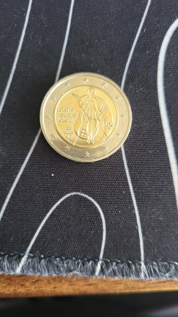 2025 nationale loterij 2 euro munt, Postzegels en Munten, Ophalen, België, 2 euro, Losse munt