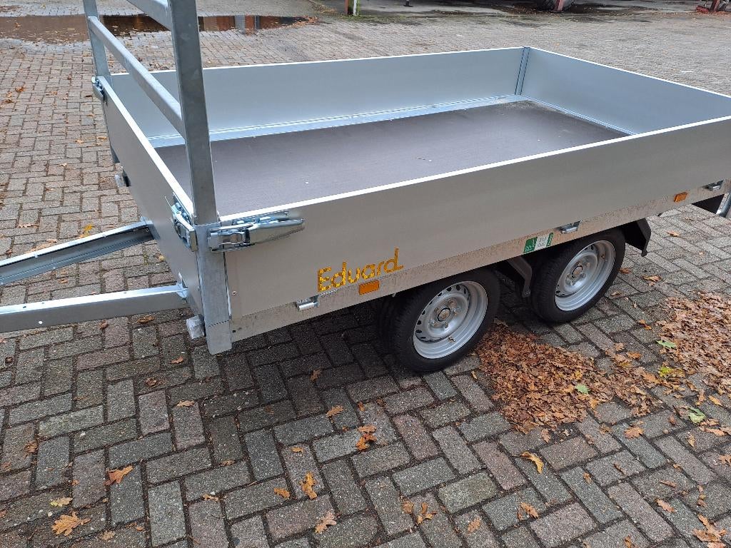 Plateauwagen Plateauaanhanger Eduard 256x150, Auto diversen, Aanhangers en Bagagewagens, Ophalen, Nieuw