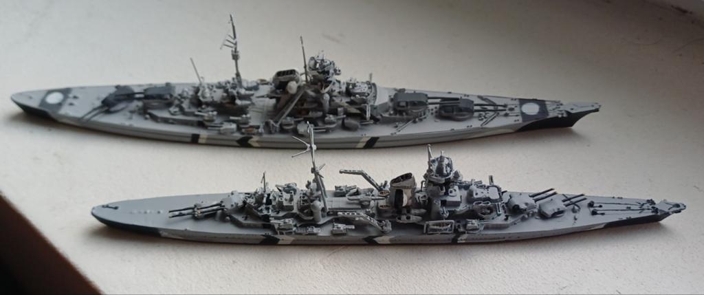 Bismarck + Prinz Eugen Neptun 1/1200 schaal, Verzamelen, Ophalen