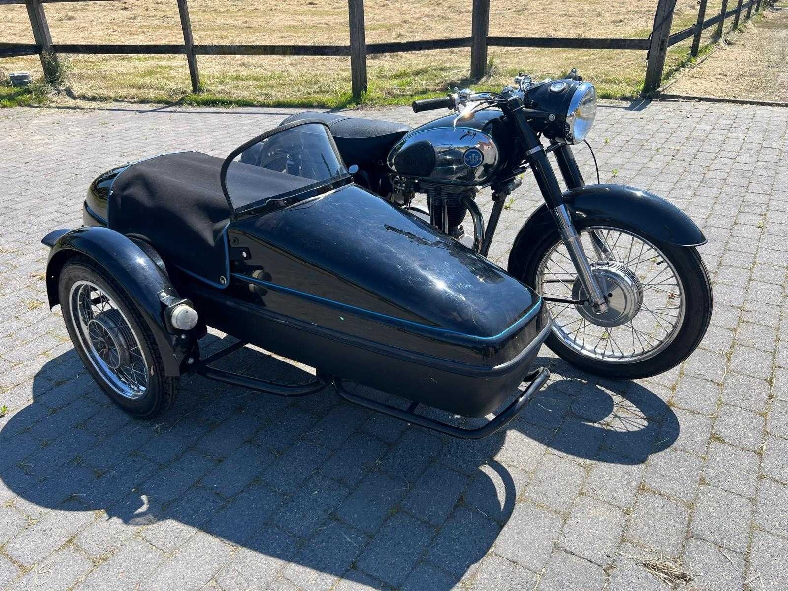 A.J.S R50 motorfiets sidecar - 1959 *oldtimer*, Motoren, Bedrijf, Gebruikt, Overig, A.J.S
