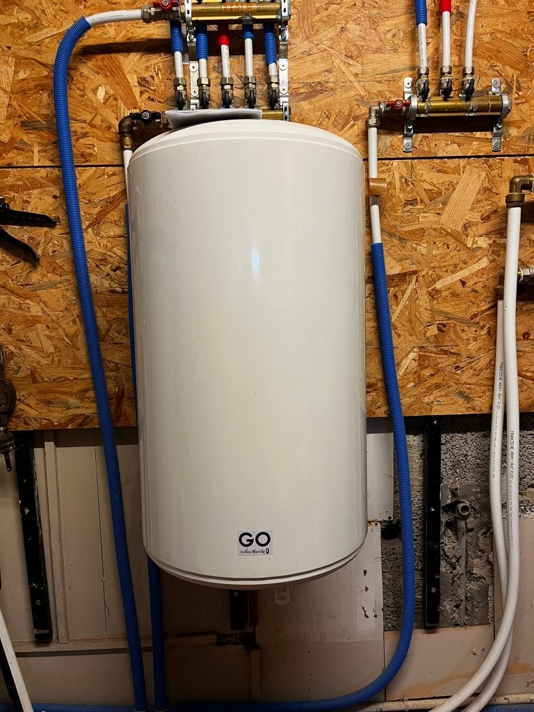 boiler 75l incl overdrukventiel, Doe-het-zelf en Bouw, Chauffageketels en Boilers, Ophalen, 20 tot 100 liter, Terugslagbeveiliging (TTB)