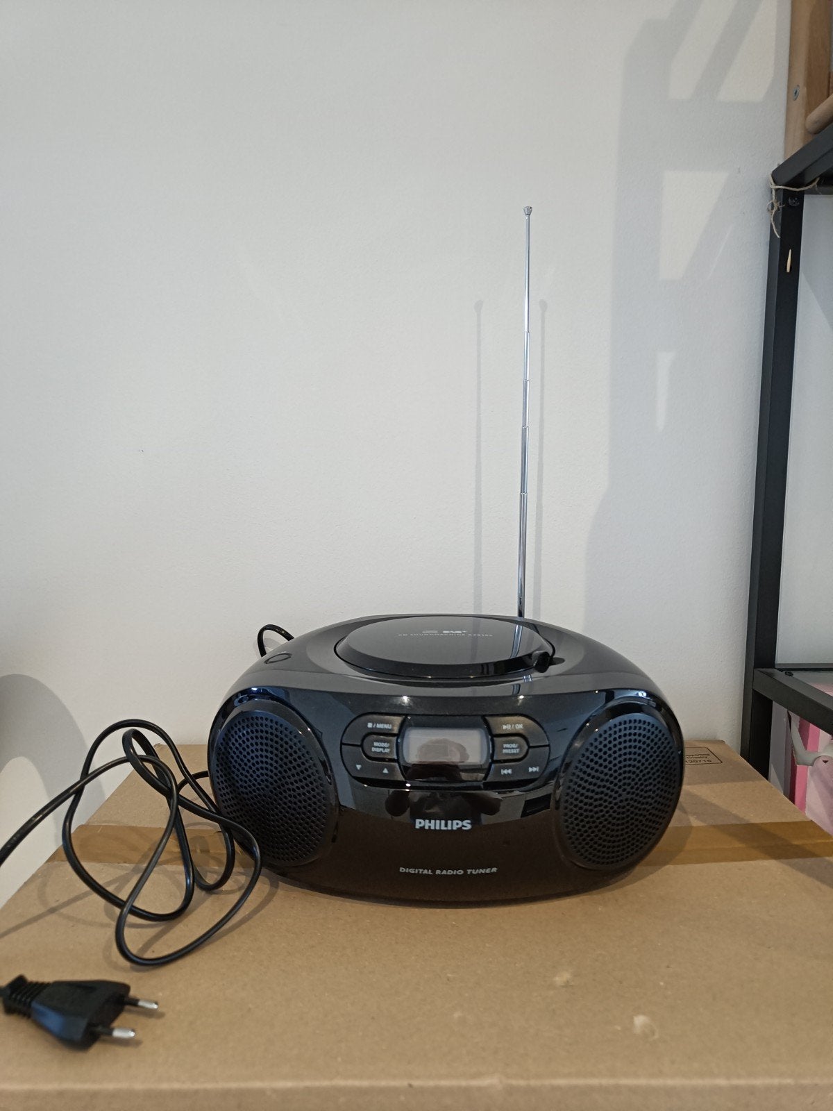Philips AZB500B - radio/lecteur CD - noir, TV, Hi-fi & Vidéo, Enlèvement ou Envoi, Comme neuf, Radio, Avec lecteur de CD