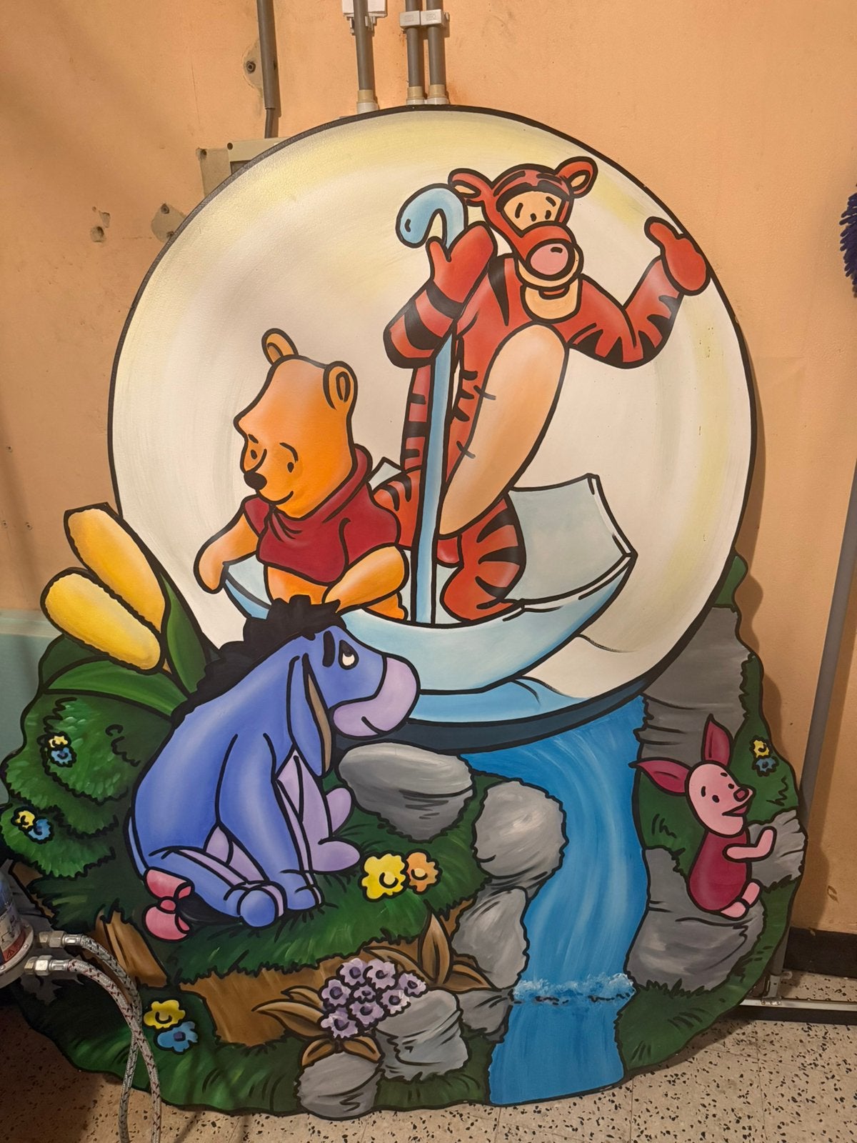 Groot handgeschilderd houten Winnie de Poeh pooh decor, Vacatures