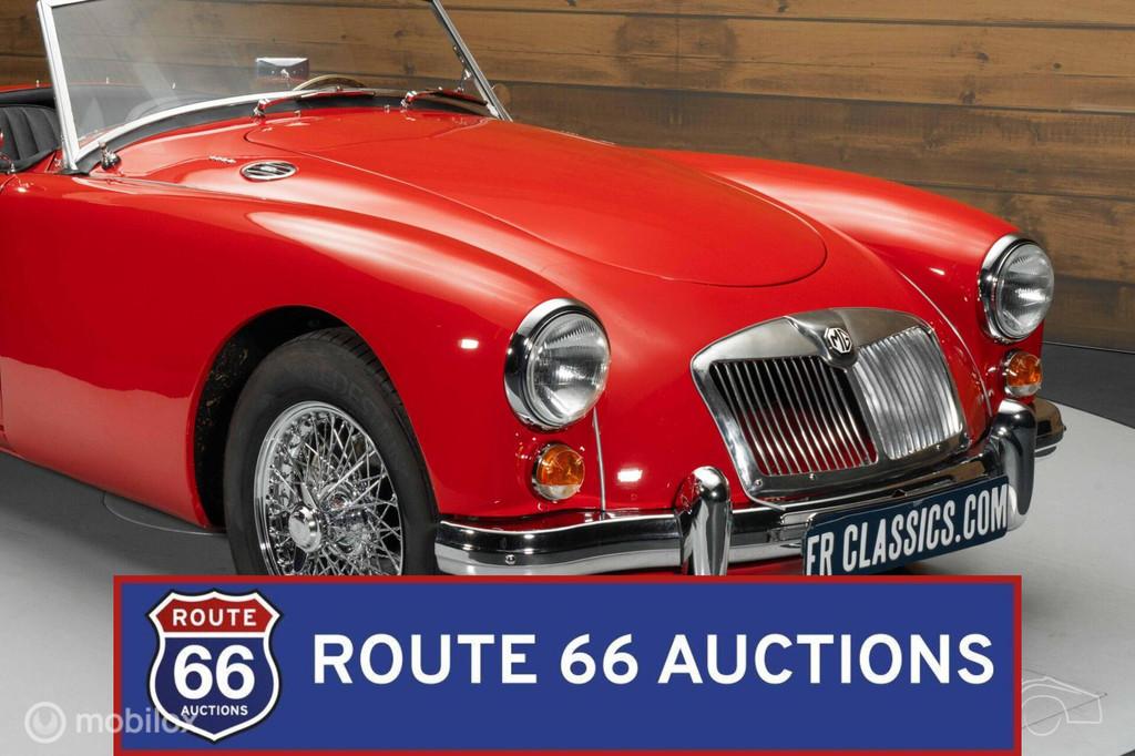 MG MGA 1600 Cabriolet | 1960 | Route 66 Auctions, Zwart, Bedrijf, Handgeschakeld, Overige carrosserie