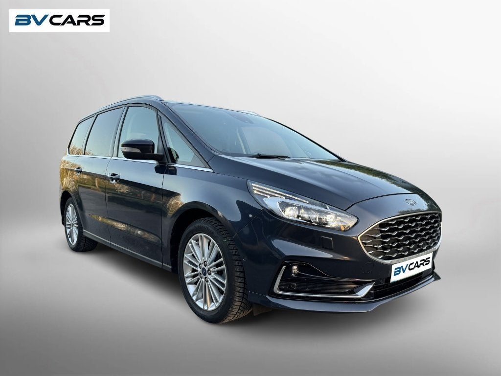 Ford Galaxy 2.5i HEV V-Line 7Pl/Pano/AHK/Full option, Auto's, Ford, Monovolume, 4 cilinders, Blauw, 7 zetels