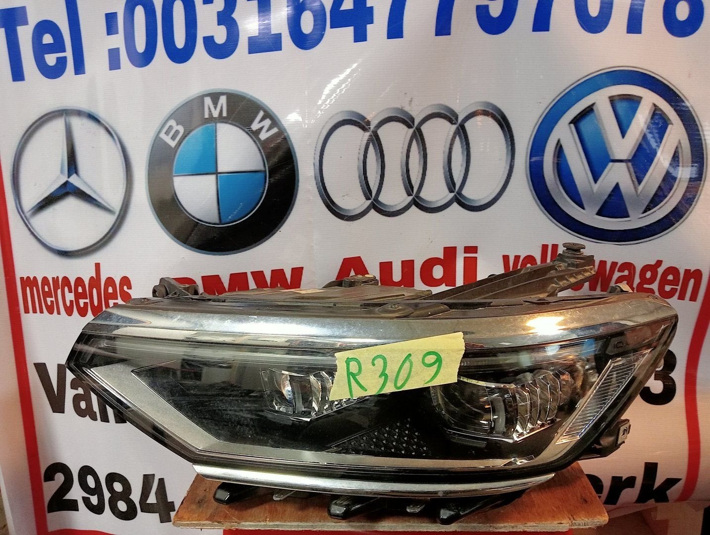 Koplamp VW Passat B8 Facelift IQ.LIGHT LED Links 3G1941081P, Volkswagen, -, Utilisé, -