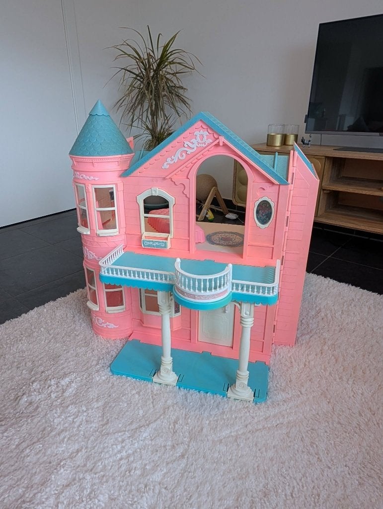 Vintage Barbie Dreamhouse 1995 – groot poppenhuis, Ophalen, Gebruikt, Poppenhuis