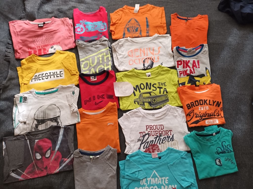 pakket t shirts maat 116, Kinderen en Baby's, Ophalen, Jongen