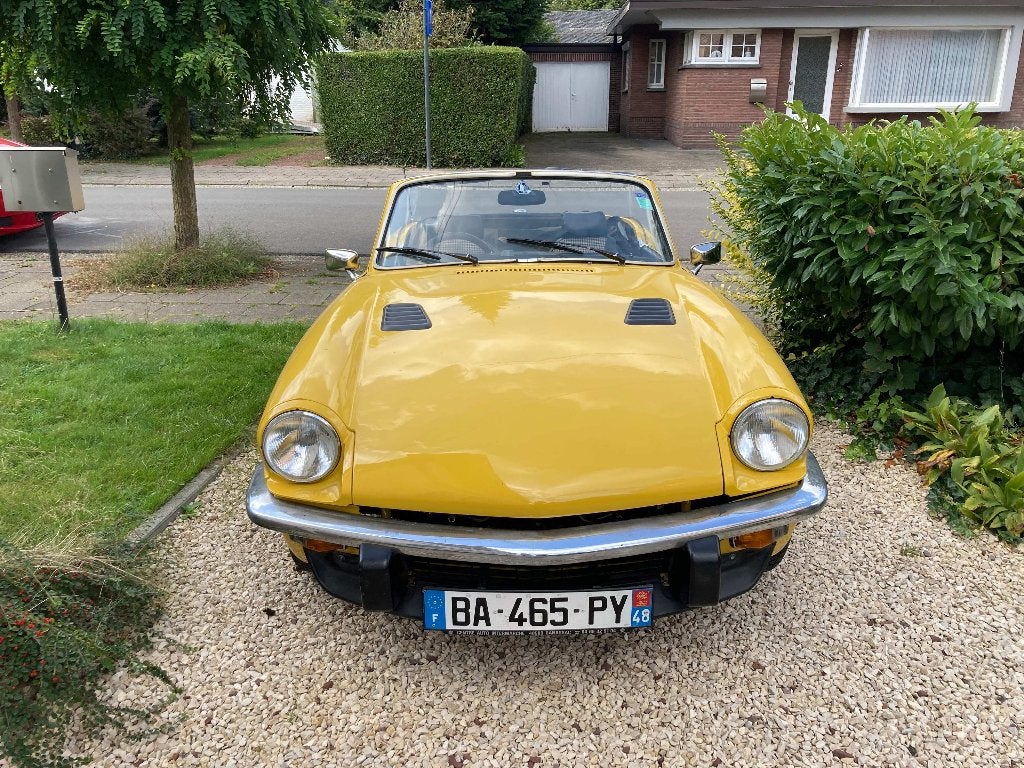 Thrumph Spitfire 1500 FH 1978 - RHD, Auto's, Stof, 4 cilinders, Cabriolet, Geel