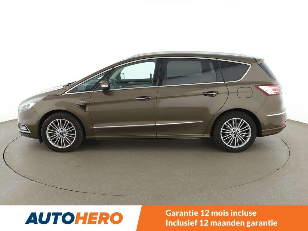 Ford S-Max 2.0 TDCi EcoBlue Vignale AWD (bj 2018, automaat), Auto's, Automaat, 186 g/km, Gebruikt, Bruin