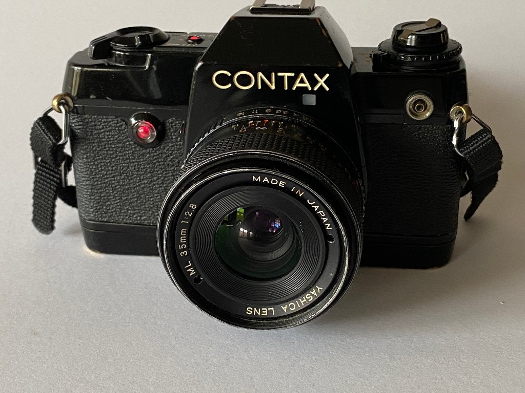 Quartz Contax 137 MD avec Yashica ML 35 mm — 2,8, TV, Hi-fi & Vidéo, Appareils photo analogiques, Enlèvement, Utilisé, Reflex miroir