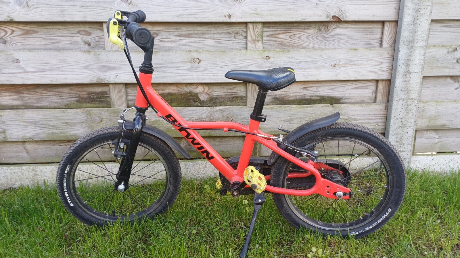 Jongensfiets 16 inch, Ophalen