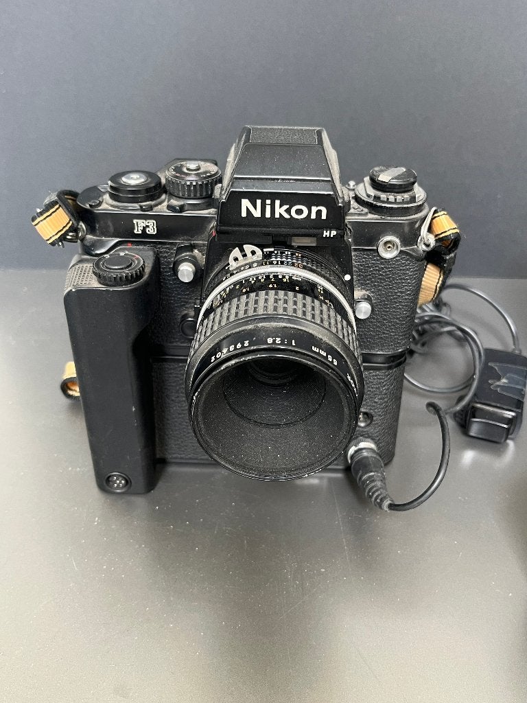 Nikon F3 Winder & 4 lenses, Ophalen, Gebruikt, Spiegelreflex, Nikon