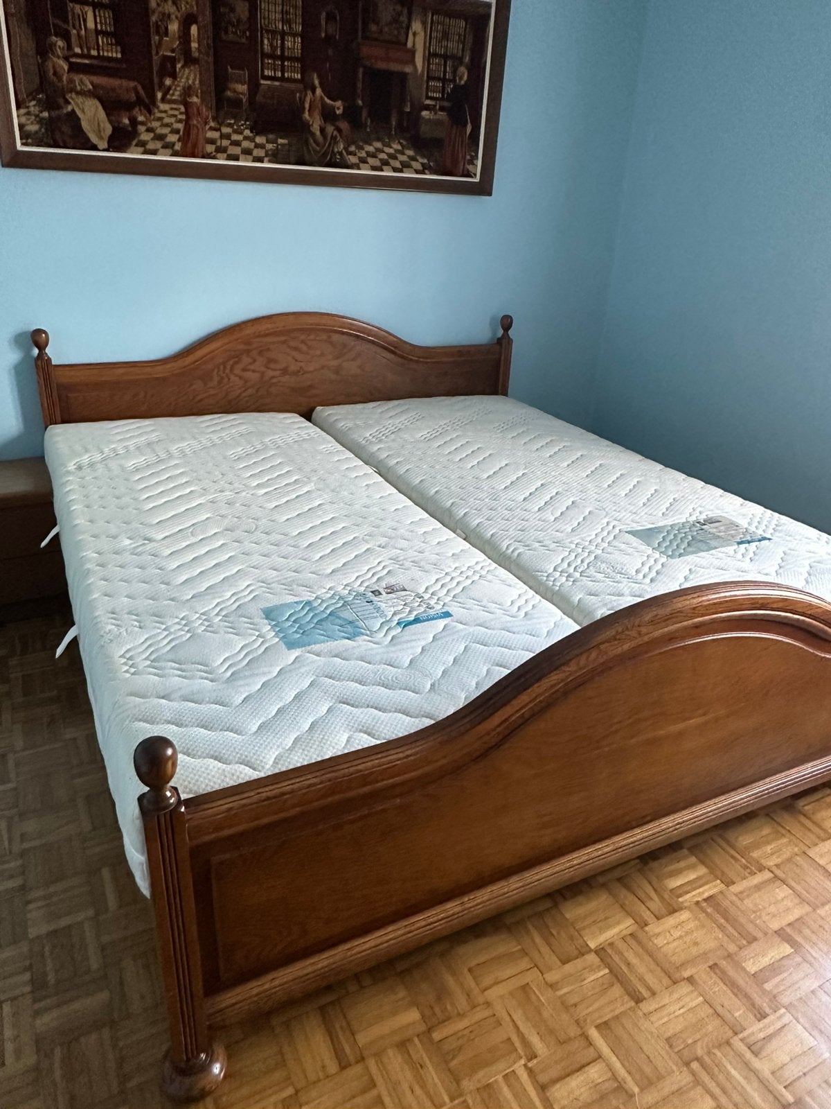 Volledige rustieke slaapkamer, Huis en Inrichting, Ophalen, Gebruikt, Tweepersoons, Rustiek