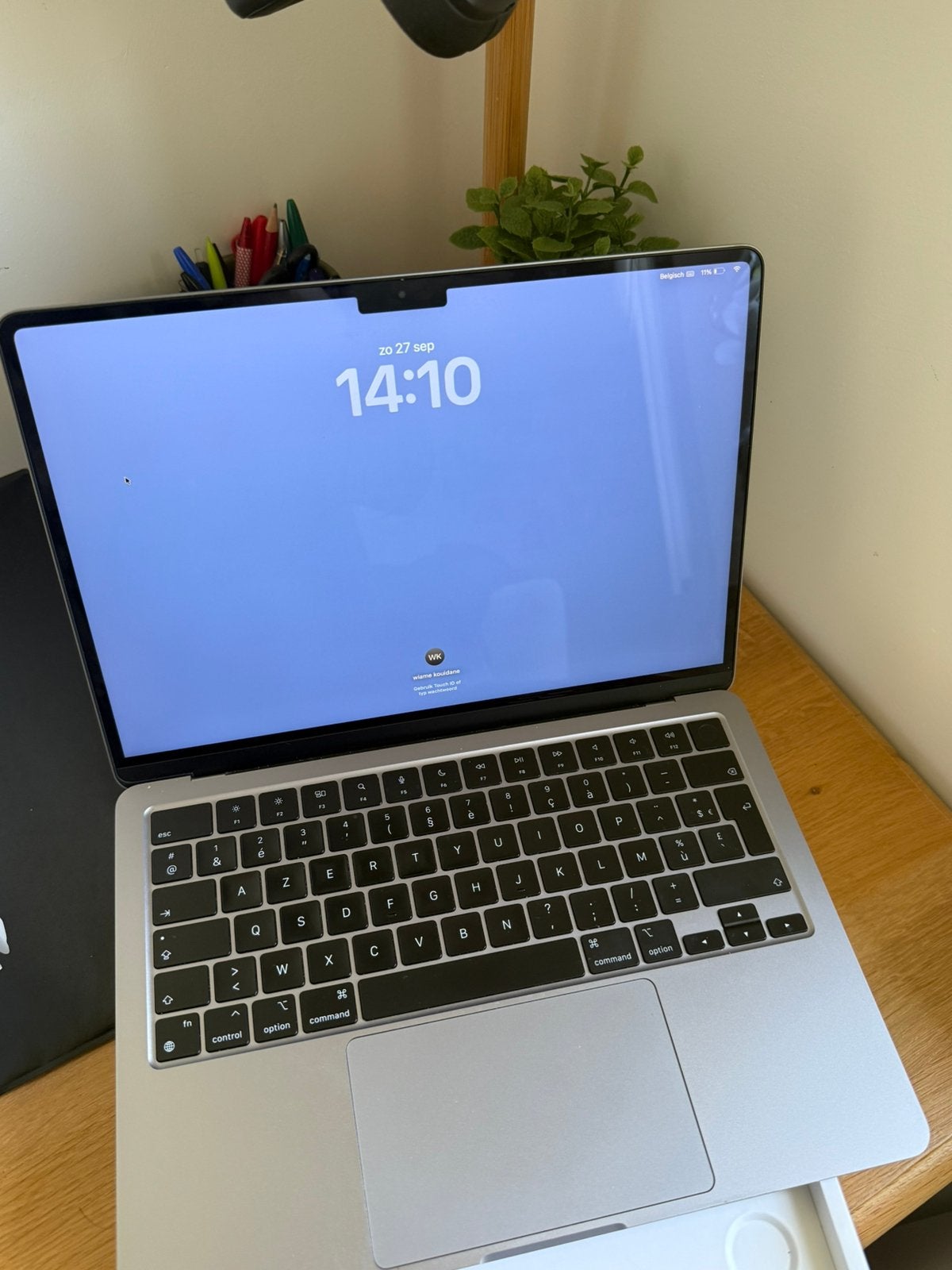 MacBook Air M2, 2022; 13,6 inch, Informatique & Logiciels, 256 GB, Enlèvement ou Envoi, Utilisé, Azerty