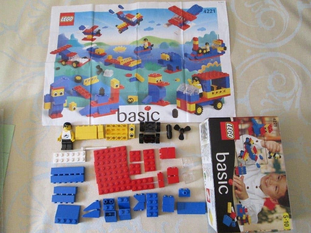 Lego Basic van 1998 nr. 4221 met doosje, Lego, Ensemble complet, Comme neuf, Boîte incluse