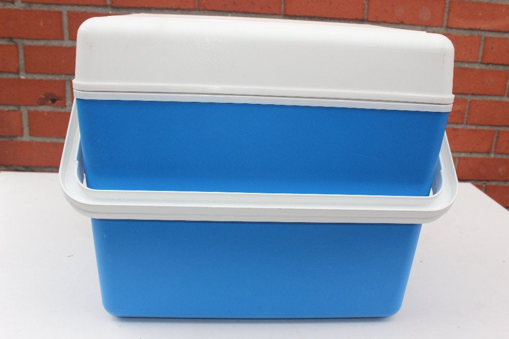 Frogobox 36 l Blauw, Caravanes & Camping, Enlèvement, Comme neuf, Glacières, Élément de refroidissement