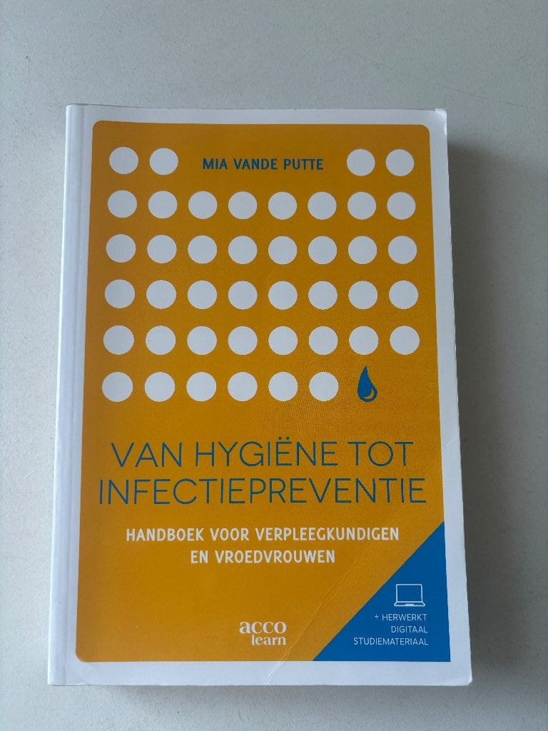 De l'hygiène à la prévention des infections, Enlèvement ou Envoi, Utilisé, Enseignement supérieur, Mia Vande Putte