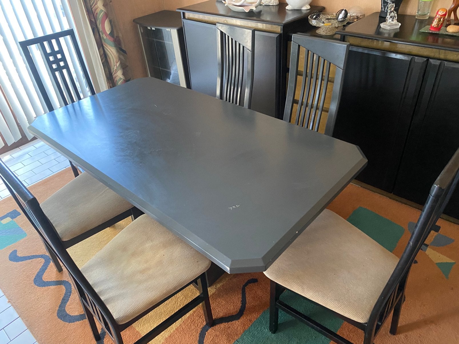 Eettafel + 6 stoelen - complete set, Huis en Inrichting, Tafels | Eettafels, Ophalen, Zo goed als nieuw