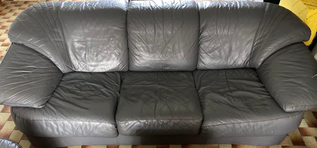 Divan en cuir, Enlèvement, Utilisé, Cuir