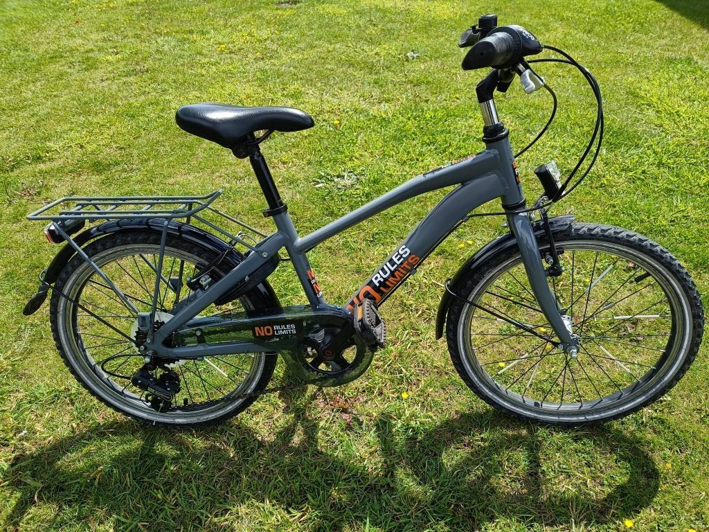 Kinderfiets jongen No Rules No Limits 20 inch, Fietsen en Brommers, Ophalen, Zo goed als nieuw, 20 inch, Versnellingen