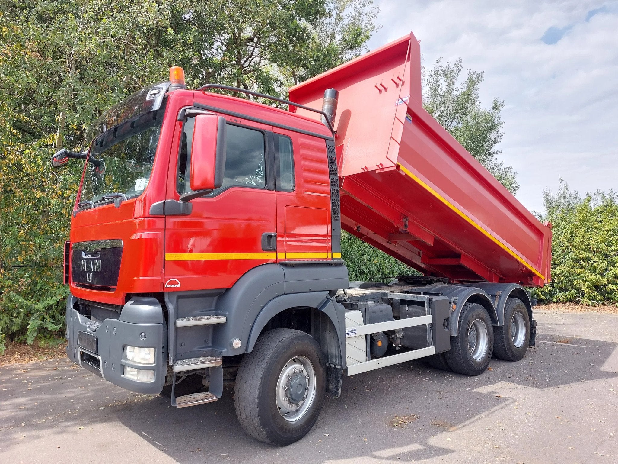 MAN TGS 33.480 6x6 ALLRAD -BB-Manual -Kipper-Trekker TOP, Euro 5, Elektrische buitenspiegels, MAN, Bedrijf
