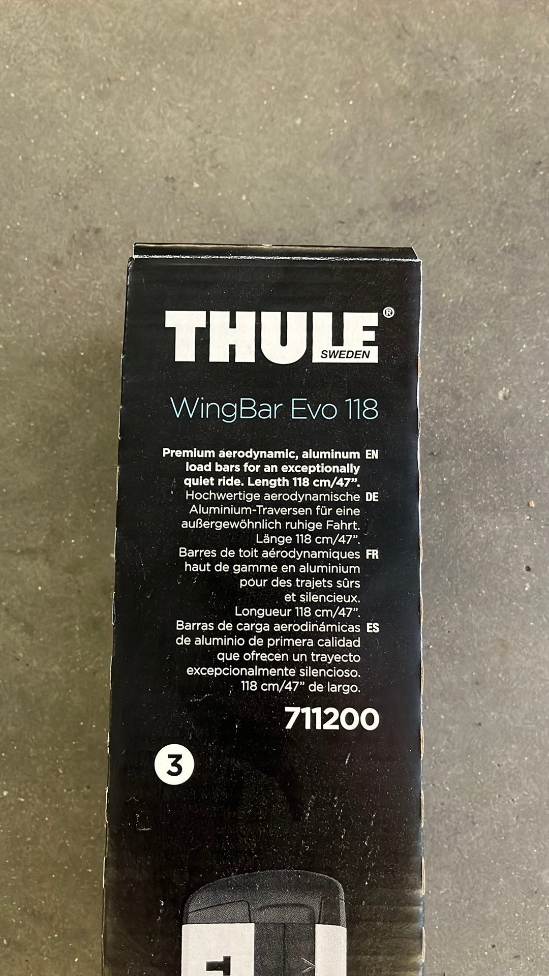 Thule Wingbar evo 118 ref. 711200, Enlèvement, Neuf
