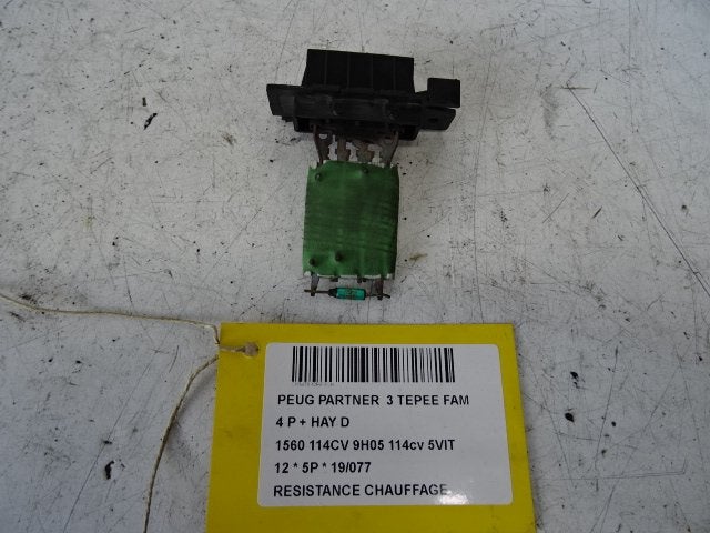 RÉSISTANCE CHAUFFE Partner Tepee (7A / B/C/D/E/F/G/J/P/S), Utilisé, Peugeot