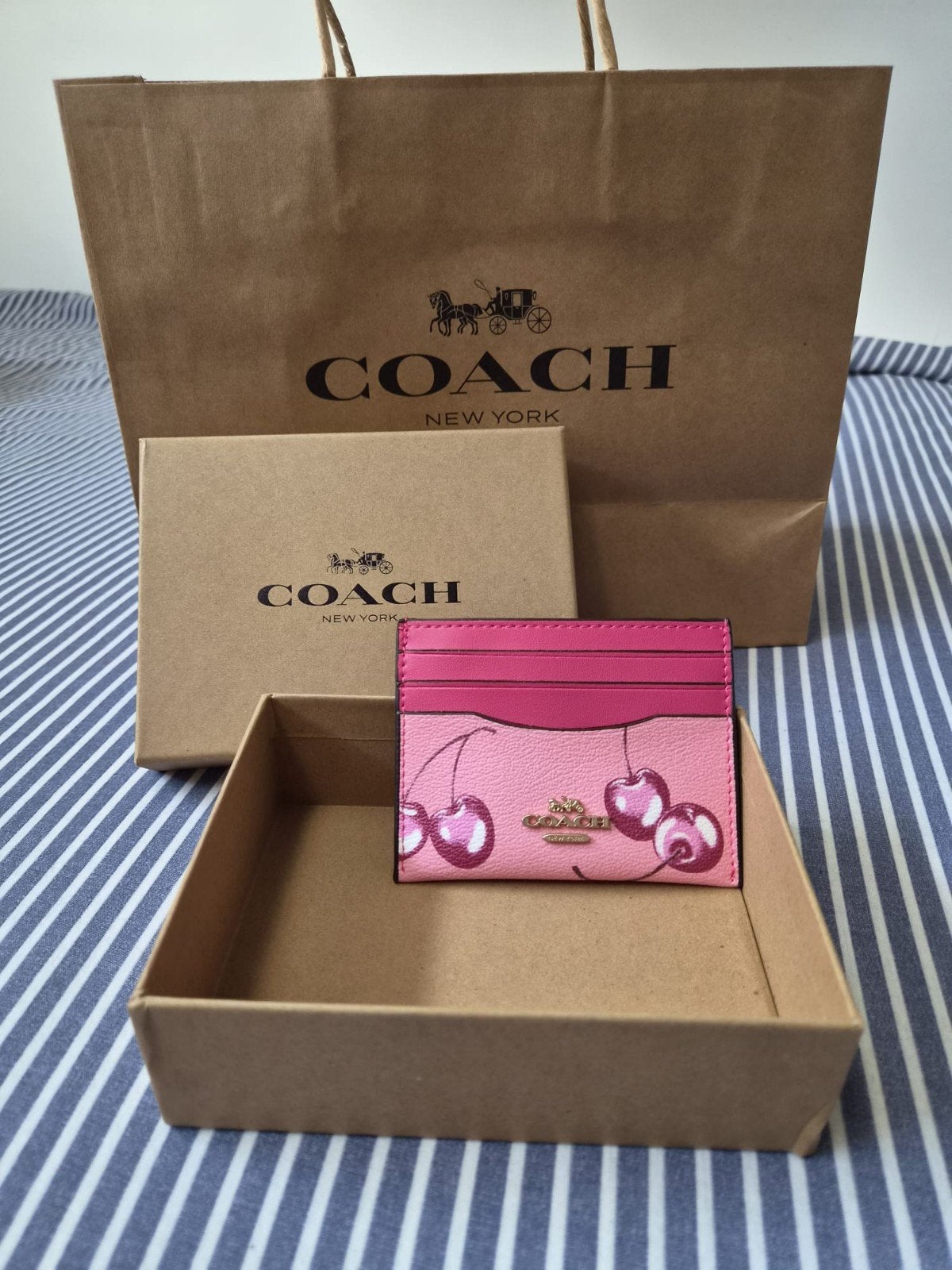 porte carte coach, Handtassen en Accessoires, Portemonnees, Ophalen of Verzenden, Nieuw, Overige merken, Leder