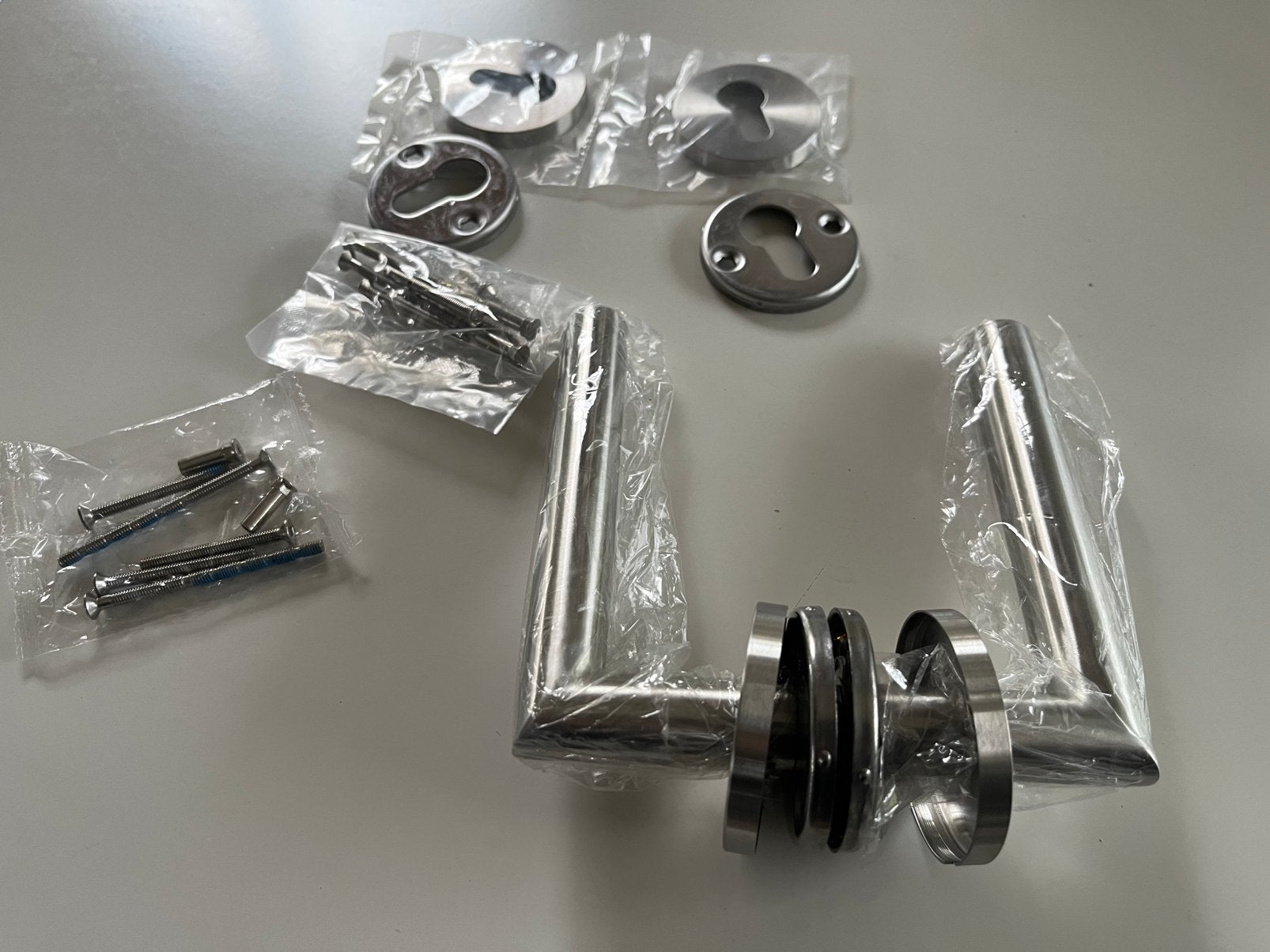 Deurklink inox - deurkruk inox - nieuw, Doe-het-zelf en Bouw, Ophalen of Verzenden, Nieuw, Inox, Klink of Kruk