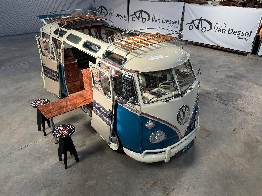 Volkswagen Kombi Samba Style 23 Window Camper, Caravans en Kamperen, Mobilhomes, Bedrijf, tot en met 2, Buscamper of Camperbus