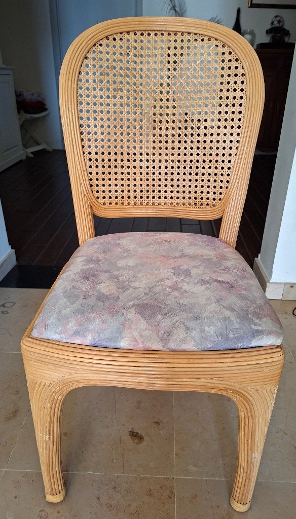 6 stoelen, Huis en Inrichting, Stoelen, Ophalen, Gebruikt, Overige kleuren, Riet of Rotan