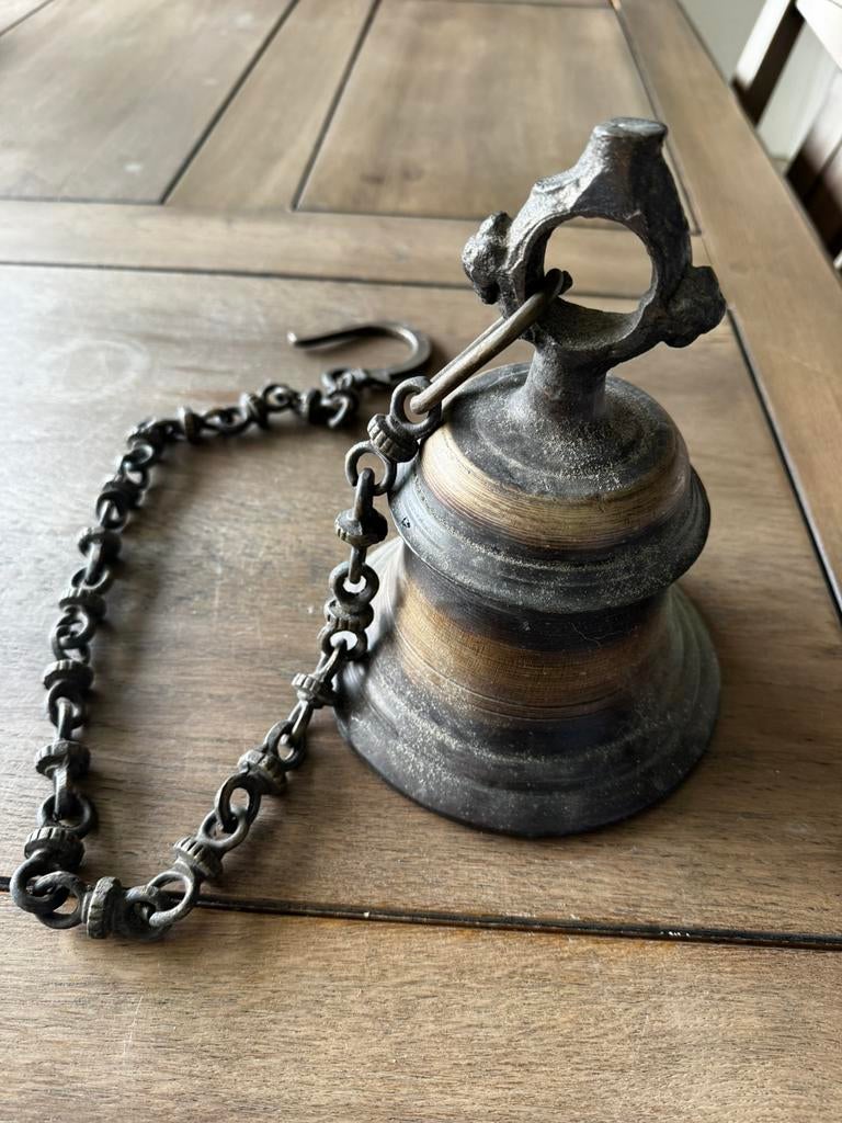 Hang bel, Antiek en Kunst, Ophalen, Brons