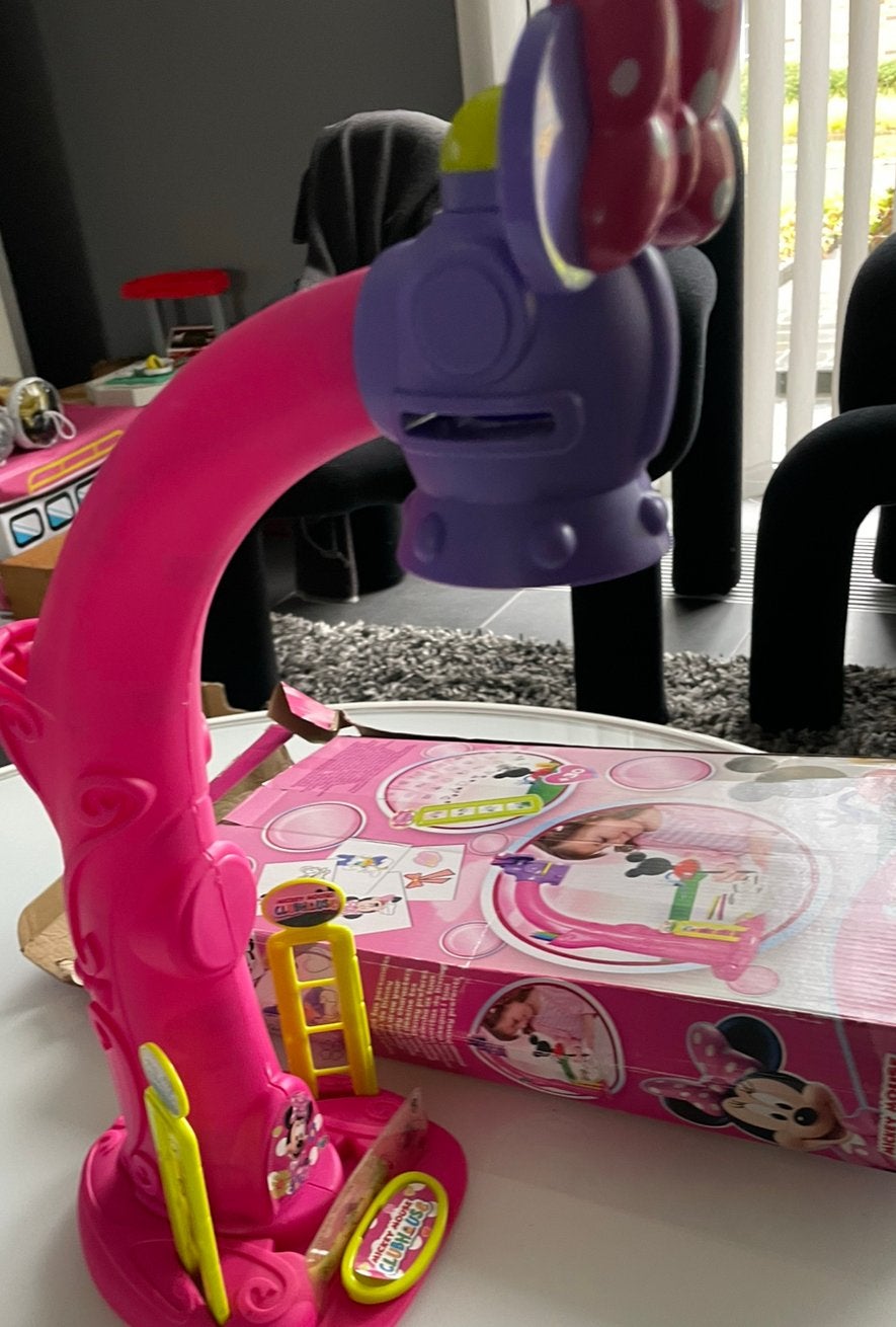 Mickey mouse clubhouse projector minnie mouse, Kinderen en Baby's, Ophalen of Verzenden, Gebruikt, Knutselen, Met licht