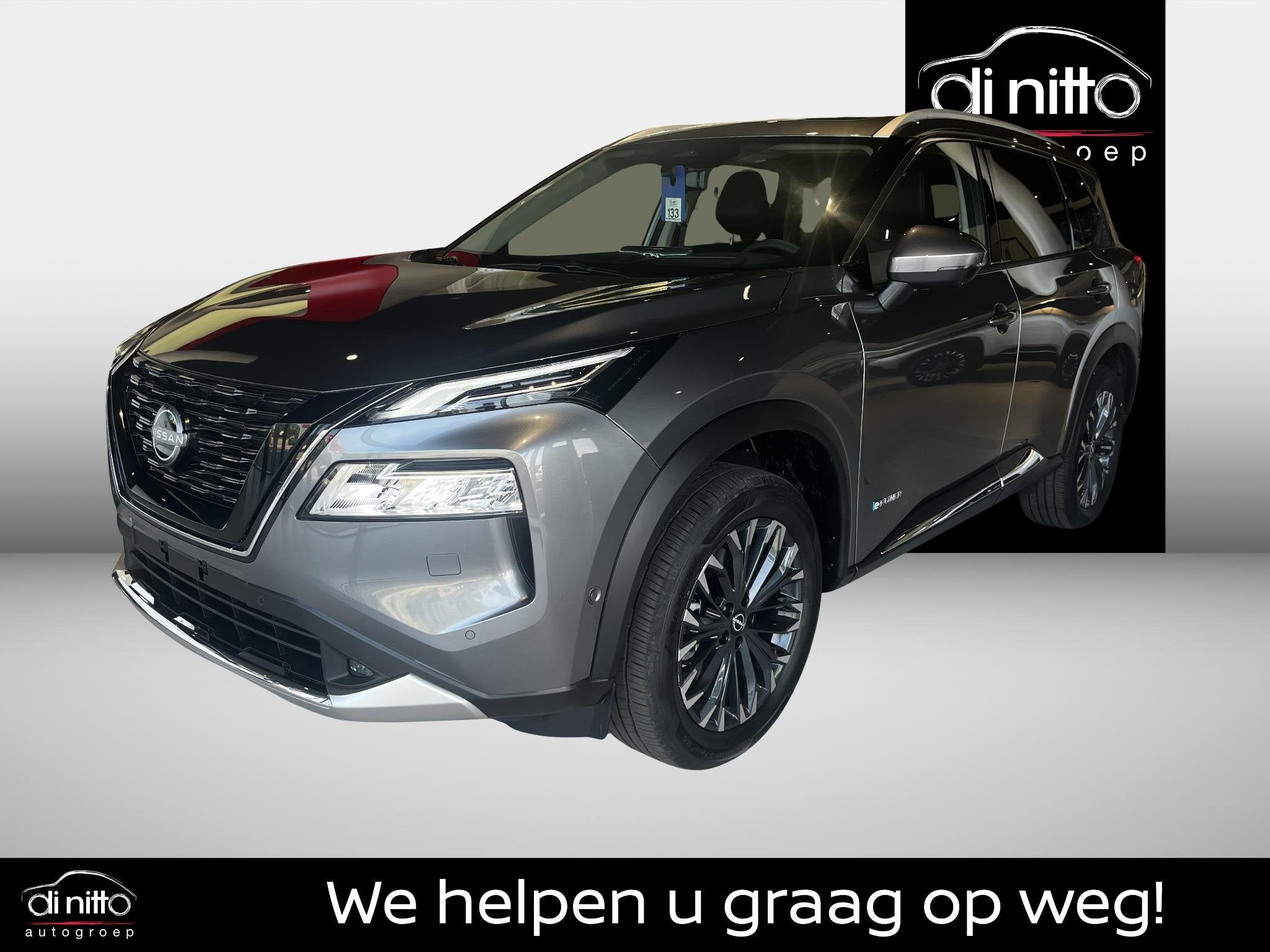 Nissan X-Trail e-POWER e-4ORCE 4WD Tekna 7Zit, Automaat, Stof, 1800 kg, Zwart