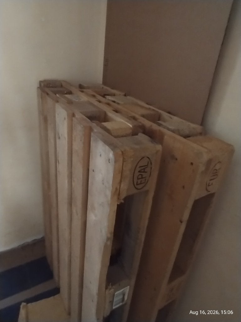 Europaletten 4 stuks, Ophalen, Gebruikt