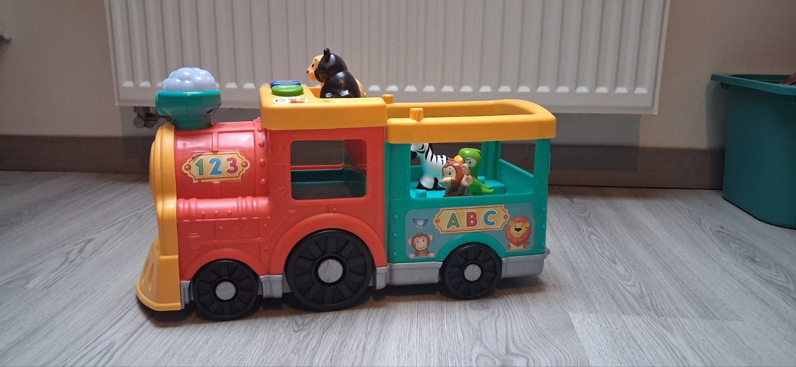 fisherprice dierentrein, Ophalen