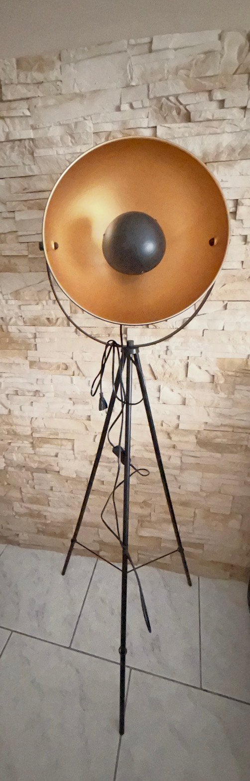 Lampe sur pieds, Ophalen, Zo goed als nieuw, Industriel, Metaal