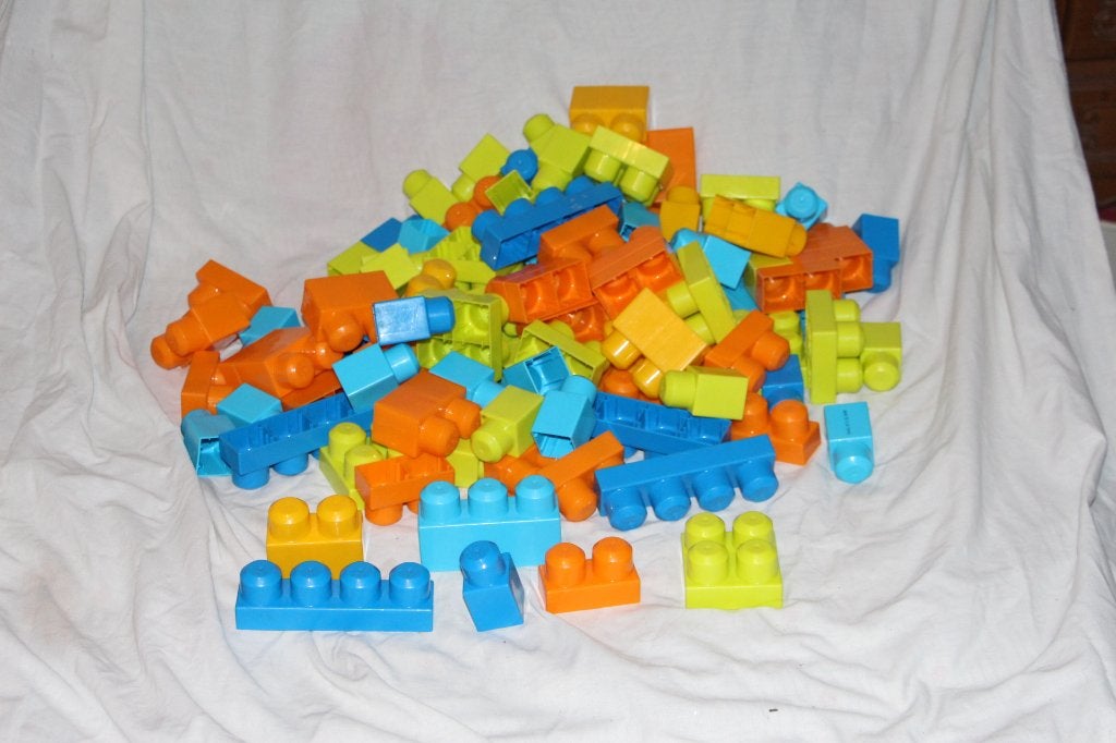 Jouets : lot de briques, Enlèvement, Utilisé