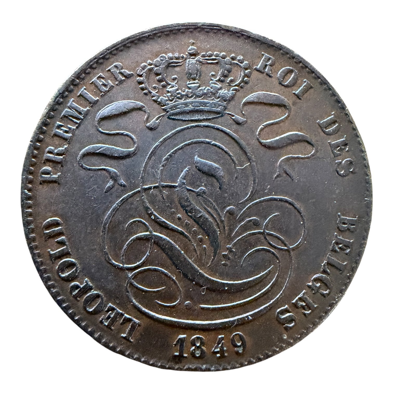 Belgique 5 centimes 1849, Timbres & Monnaies, Enlèvement