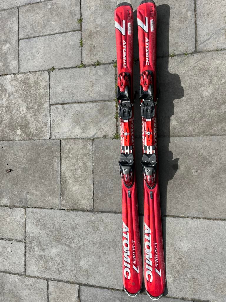 Skilatten atomic rood, Sport en Fitness, Skiën en Langlaufen, Ophalen, Zo goed als nieuw, Atomic